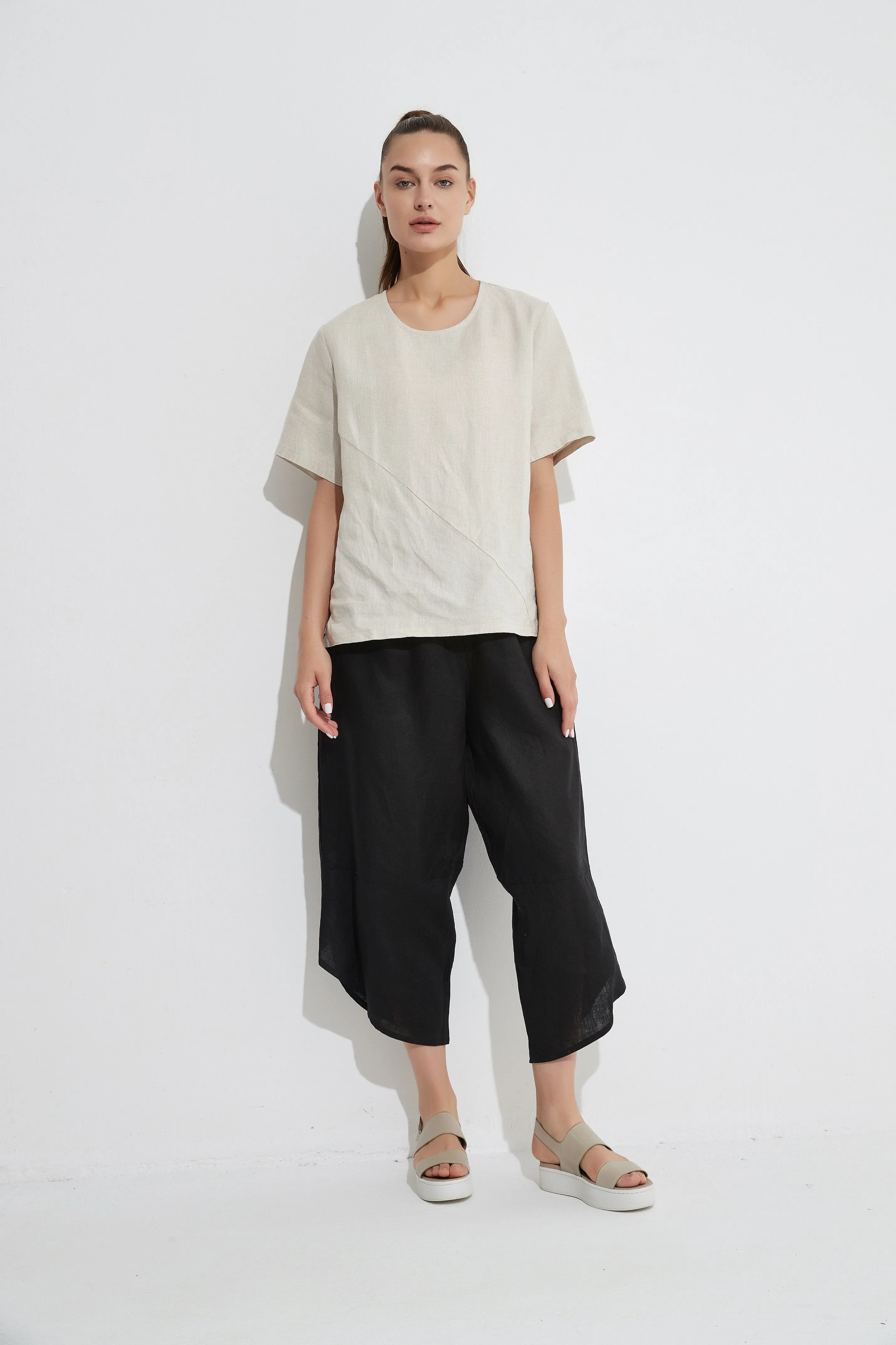 3/4 Pants- Black