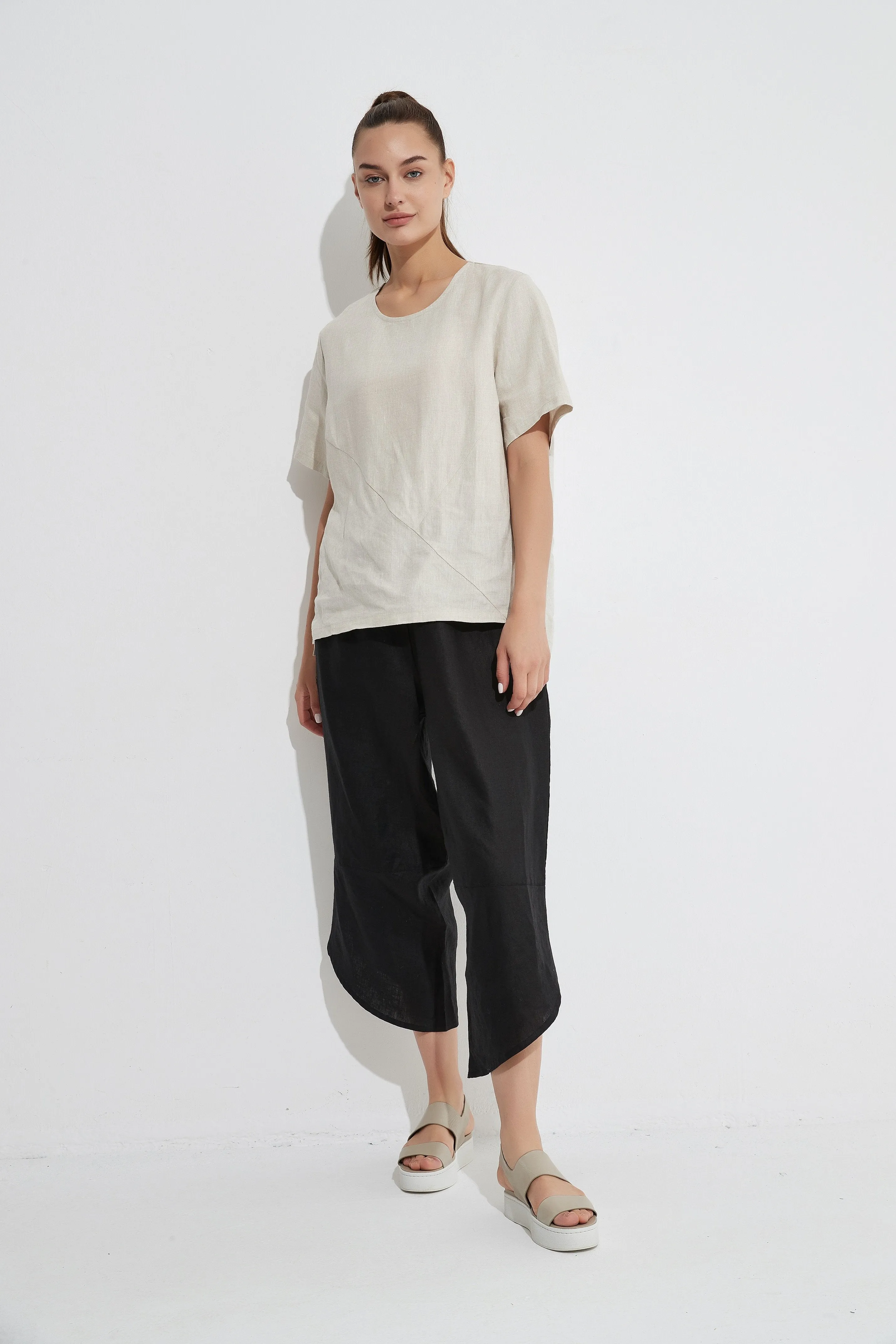 3/4 Pants- Black