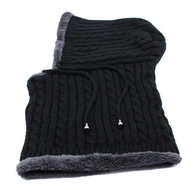 AETRUE Knitted Wool Hood