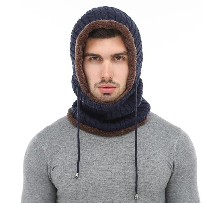 AETRUE Knitted Wool Hood