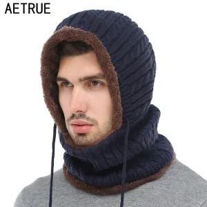 AETRUE Knitted Wool Hood