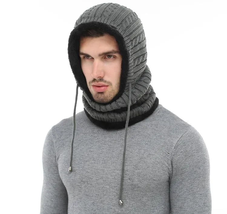 AETRUE Knitted Wool Hood