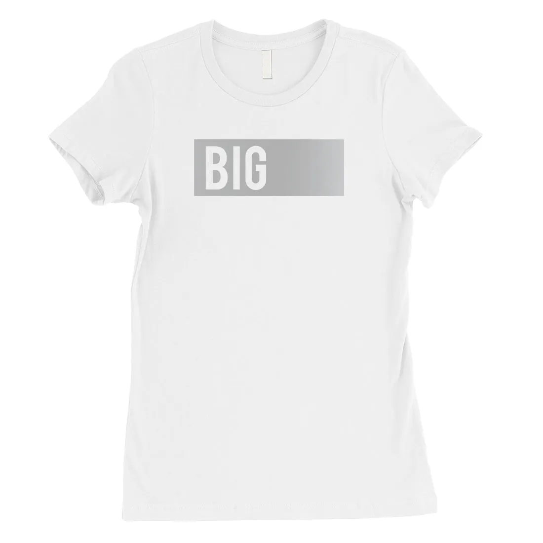 Big Little Boxed-SILVER Womens T-Shirt Classic Peaceful Best Gifts