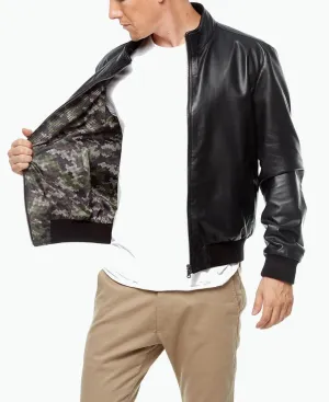 Black Biker Leather Jacket for Men