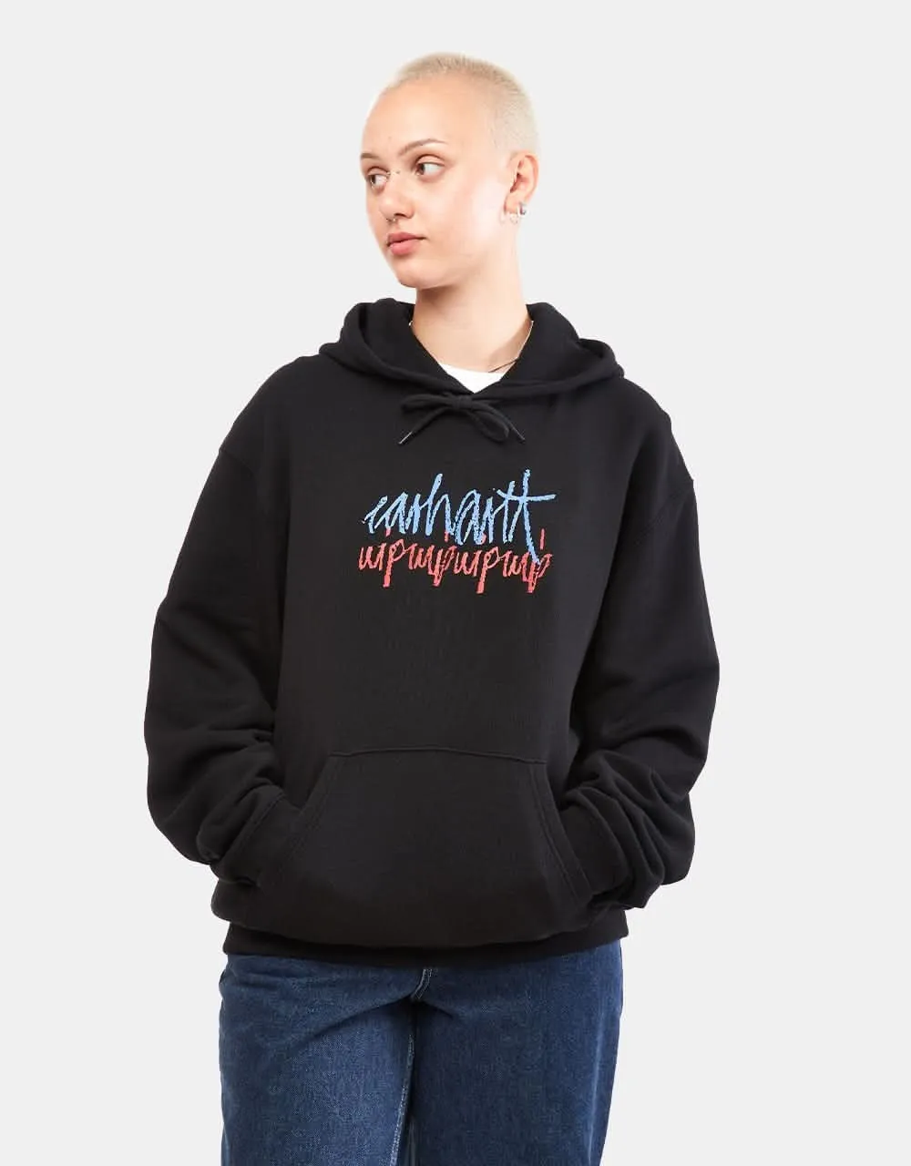 Carhartt WIP Hooded Stereo Sweatshirt - Black