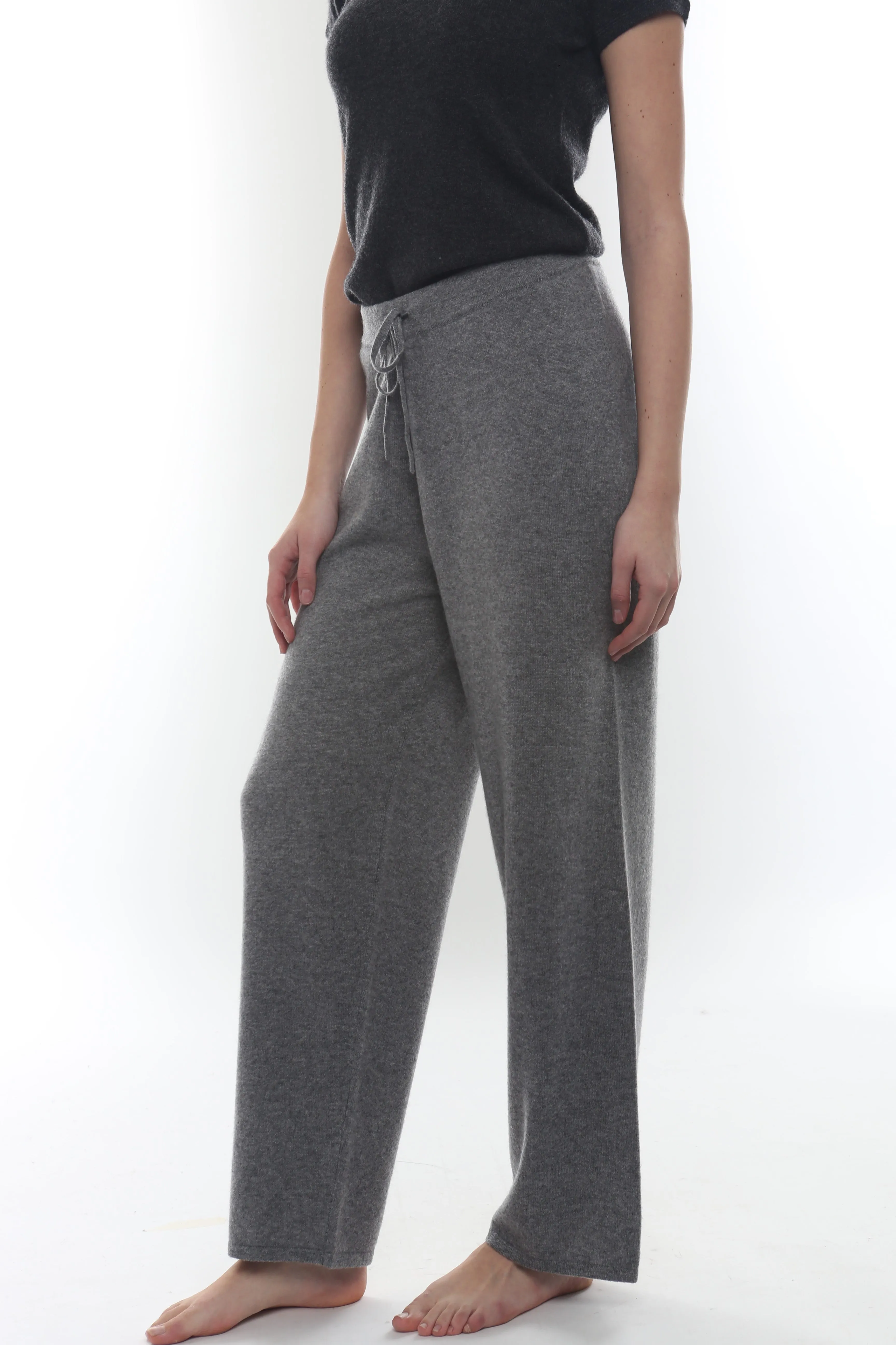 Cashmere Drawstring Knit Pant