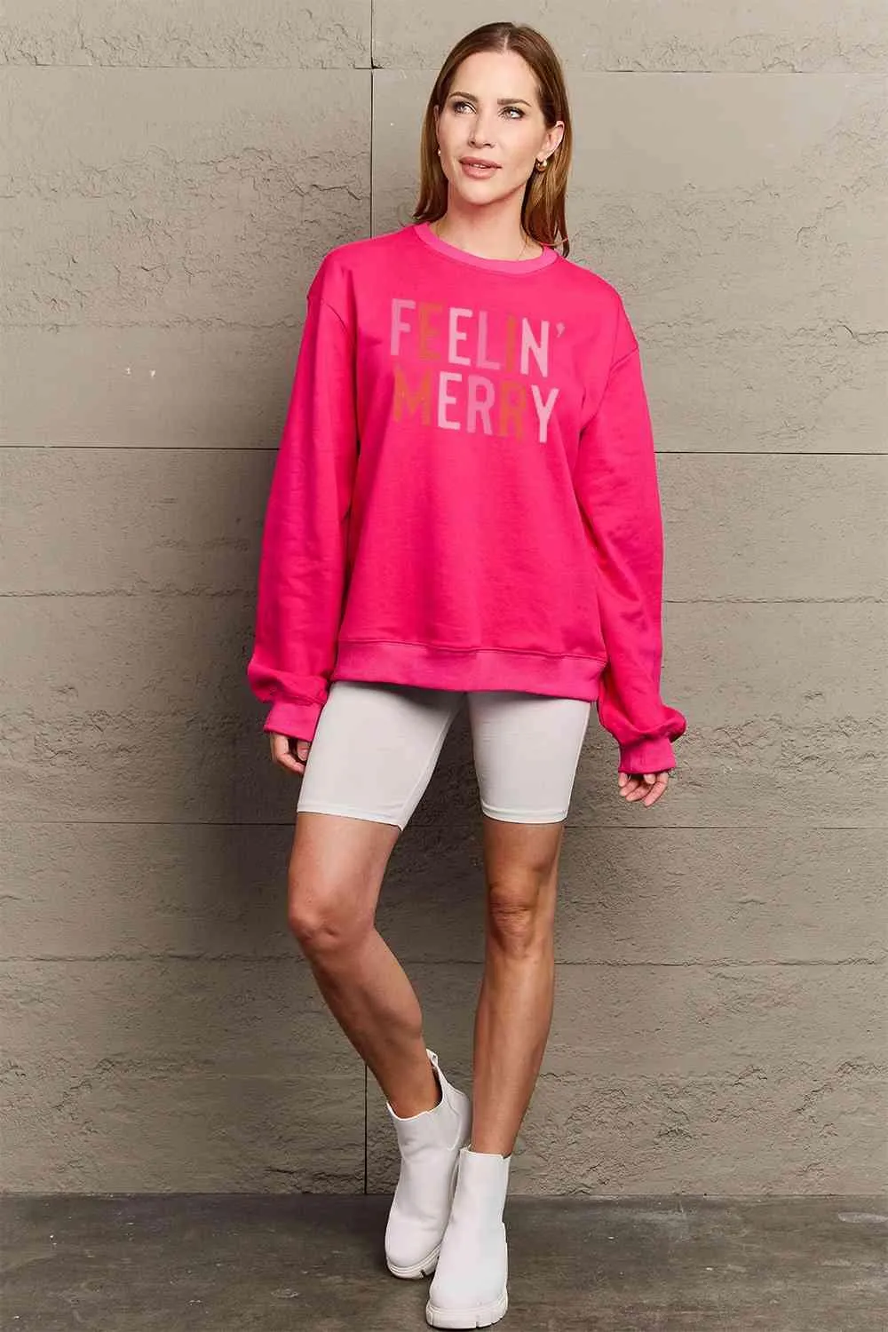 Classic Comfort Cotton-Poly Blend Sweatshirt with Timeless Round Neck