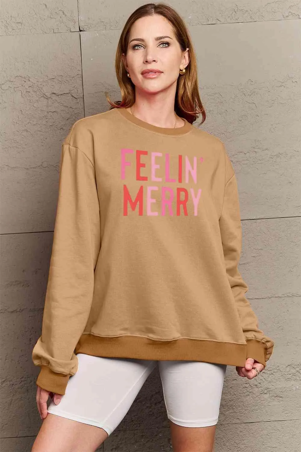 Classic Comfort Cotton-Poly Blend Sweatshirt with Timeless Round Neck