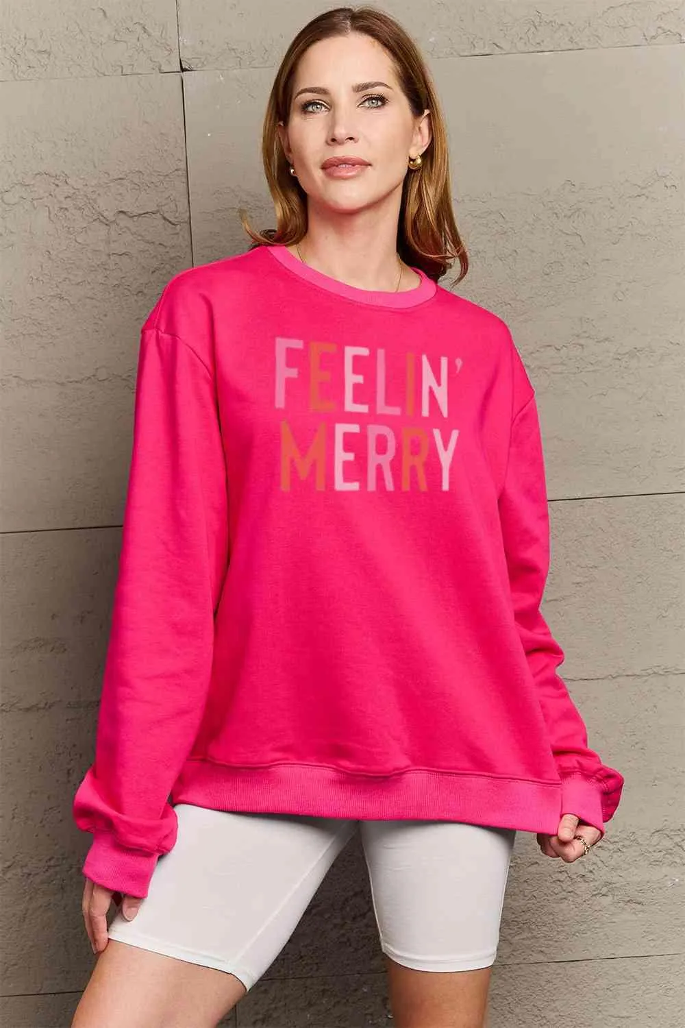 Classic Comfort Cotton-Poly Blend Sweatshirt with Timeless Round Neck