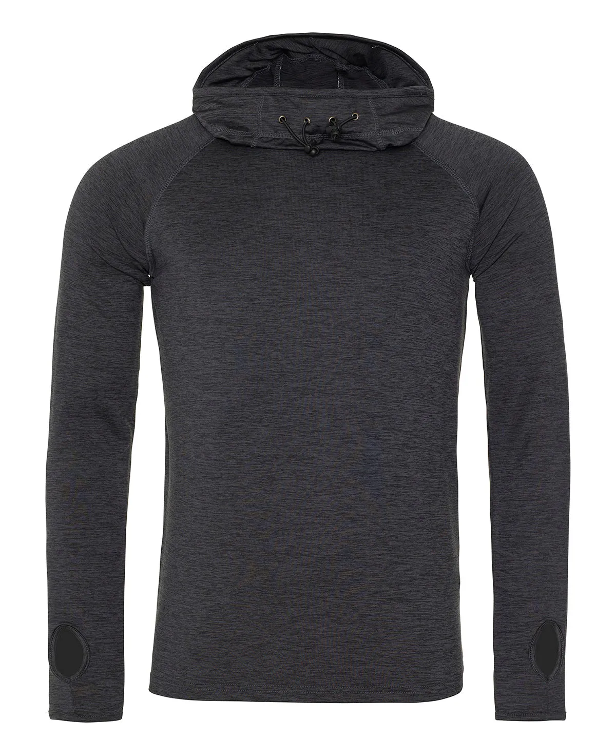 Cool cowl neck top | Black Slate Melange