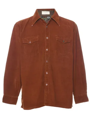 Coral Corduroy Shirt - L