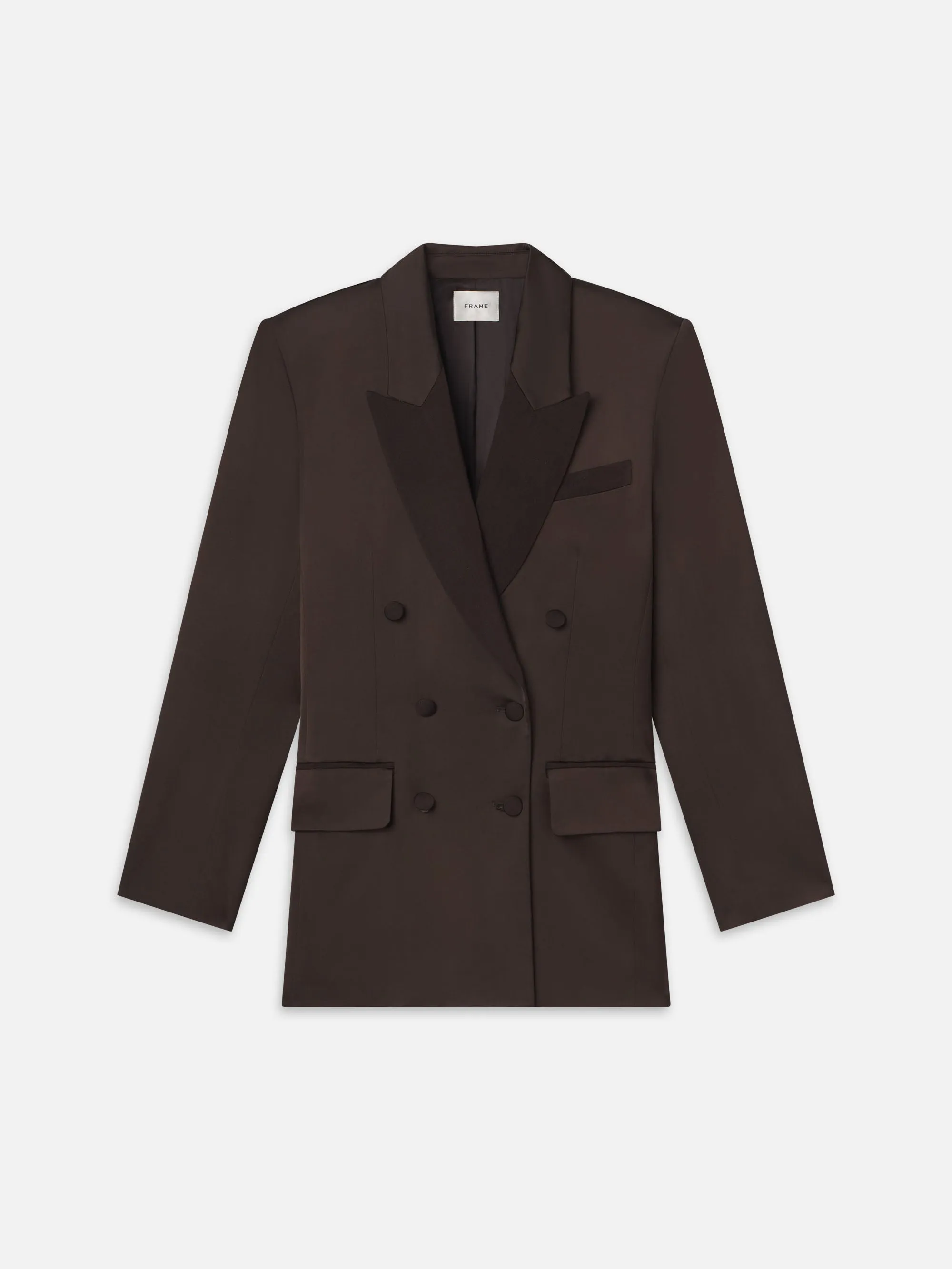 Double-Breasted Slim Blazer -- Espresso