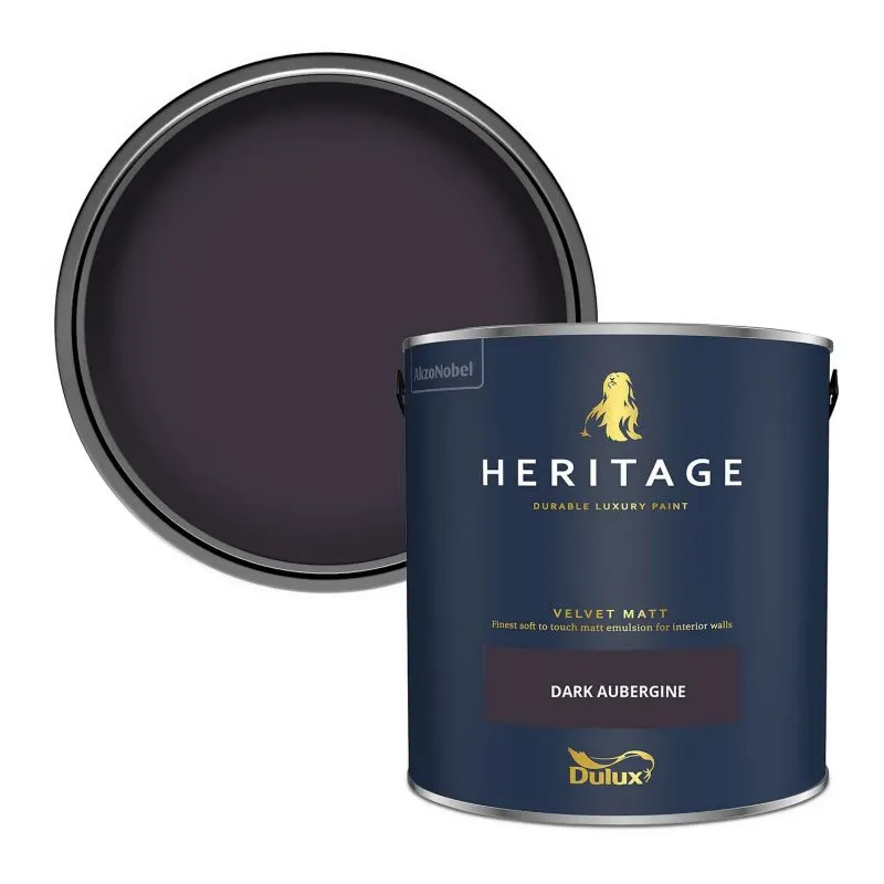 Dulux Heritage Matt Emulsion - Dark Aubergine