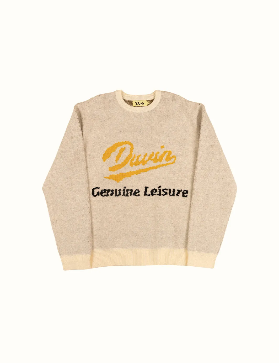 Duvin Genuine Leisure Crew Knit - ANTIQUE