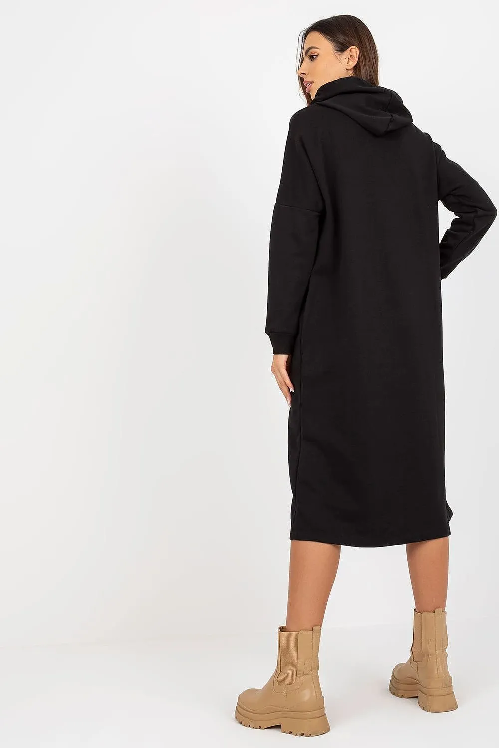 Effortless Chic Hooded Sweat Dress