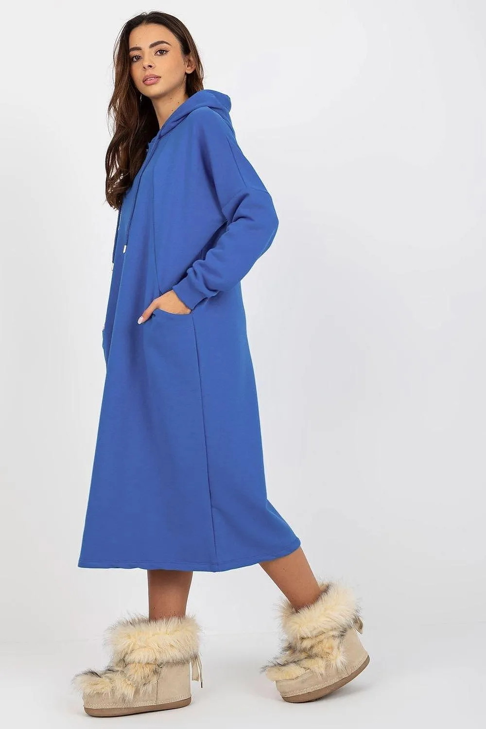 Effortless Chic Hooded Sweat Dress