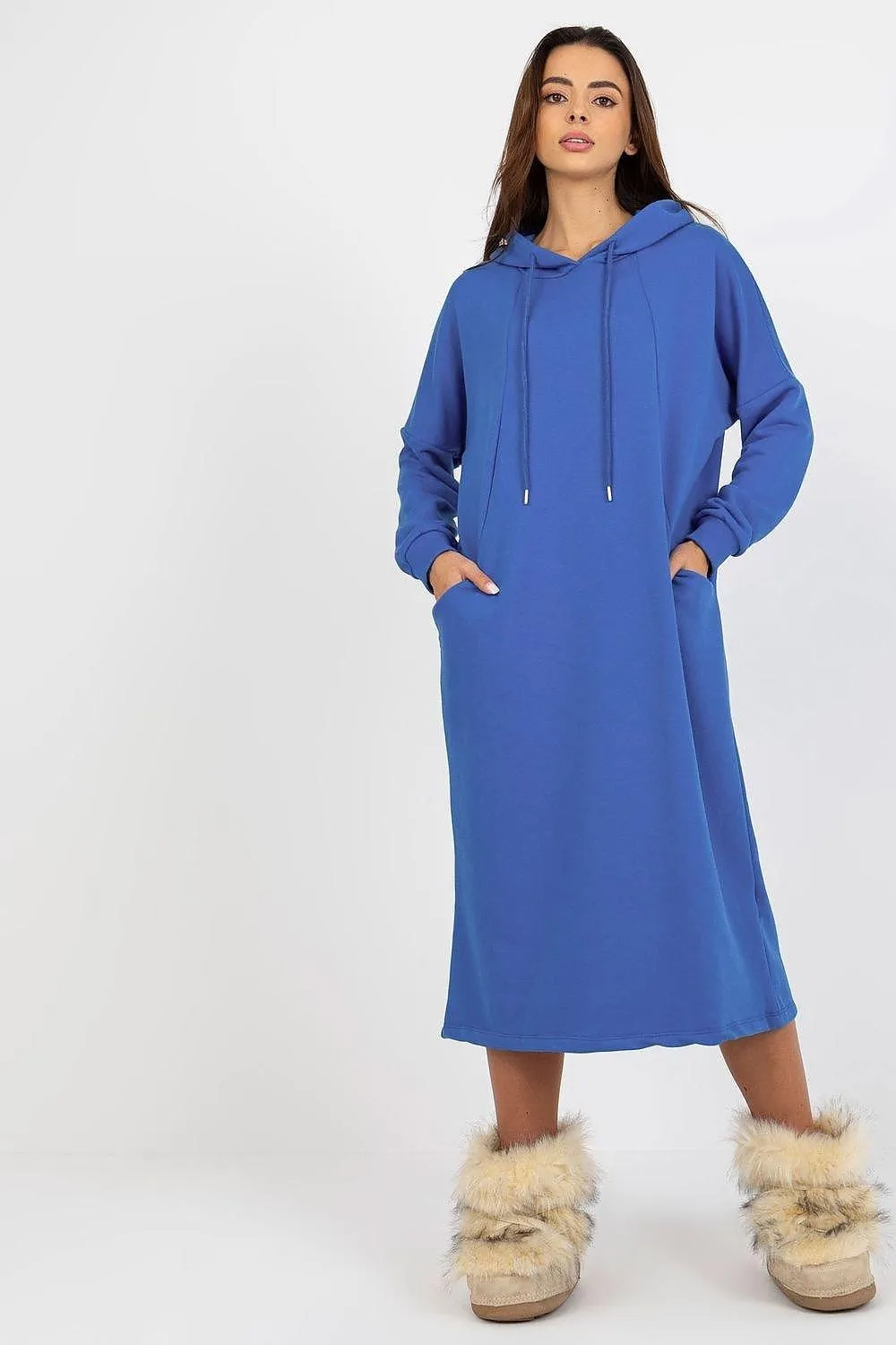 Effortless Chic Hooded Sweat Dress