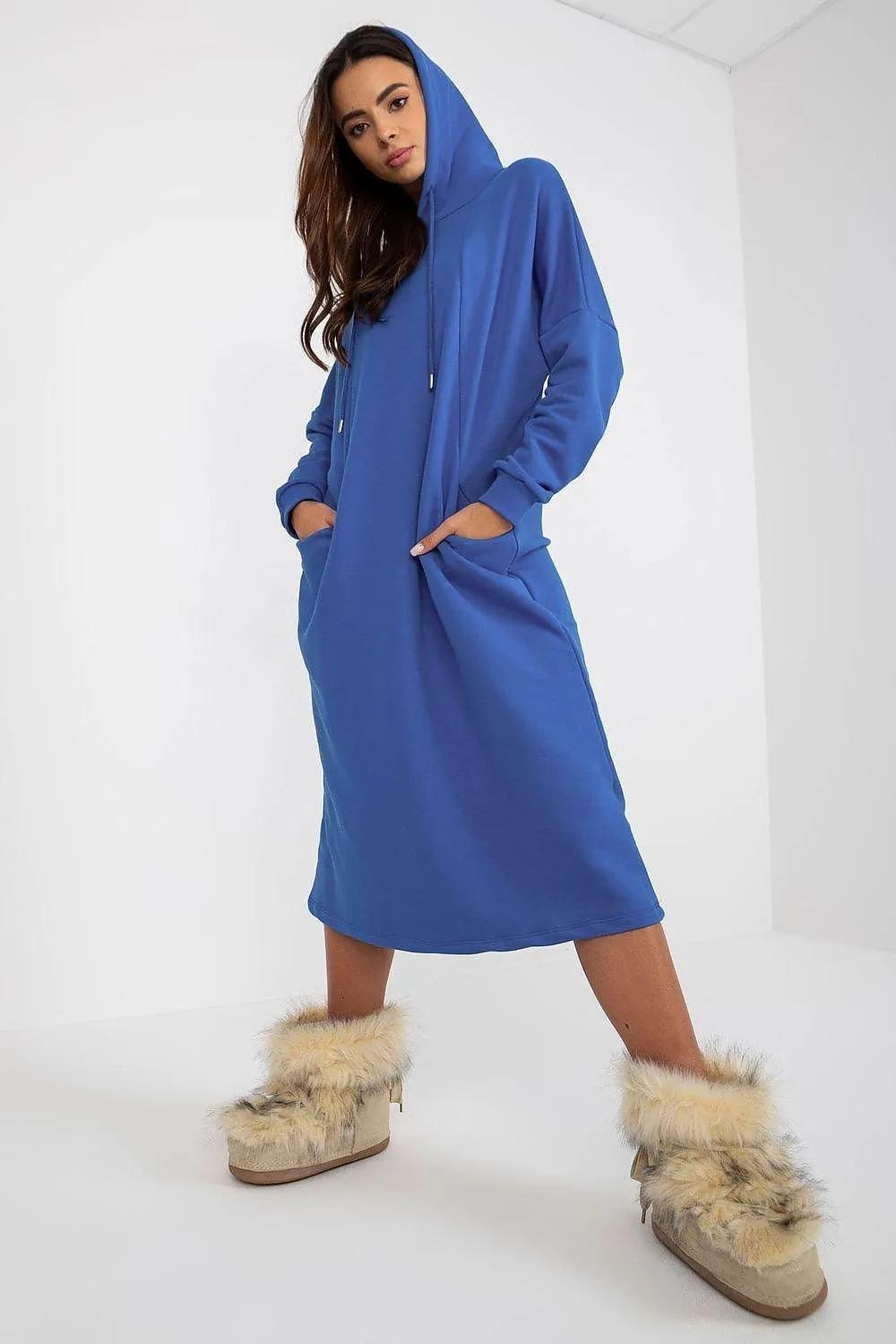 Effortless Chic Hooded Sweat Dress