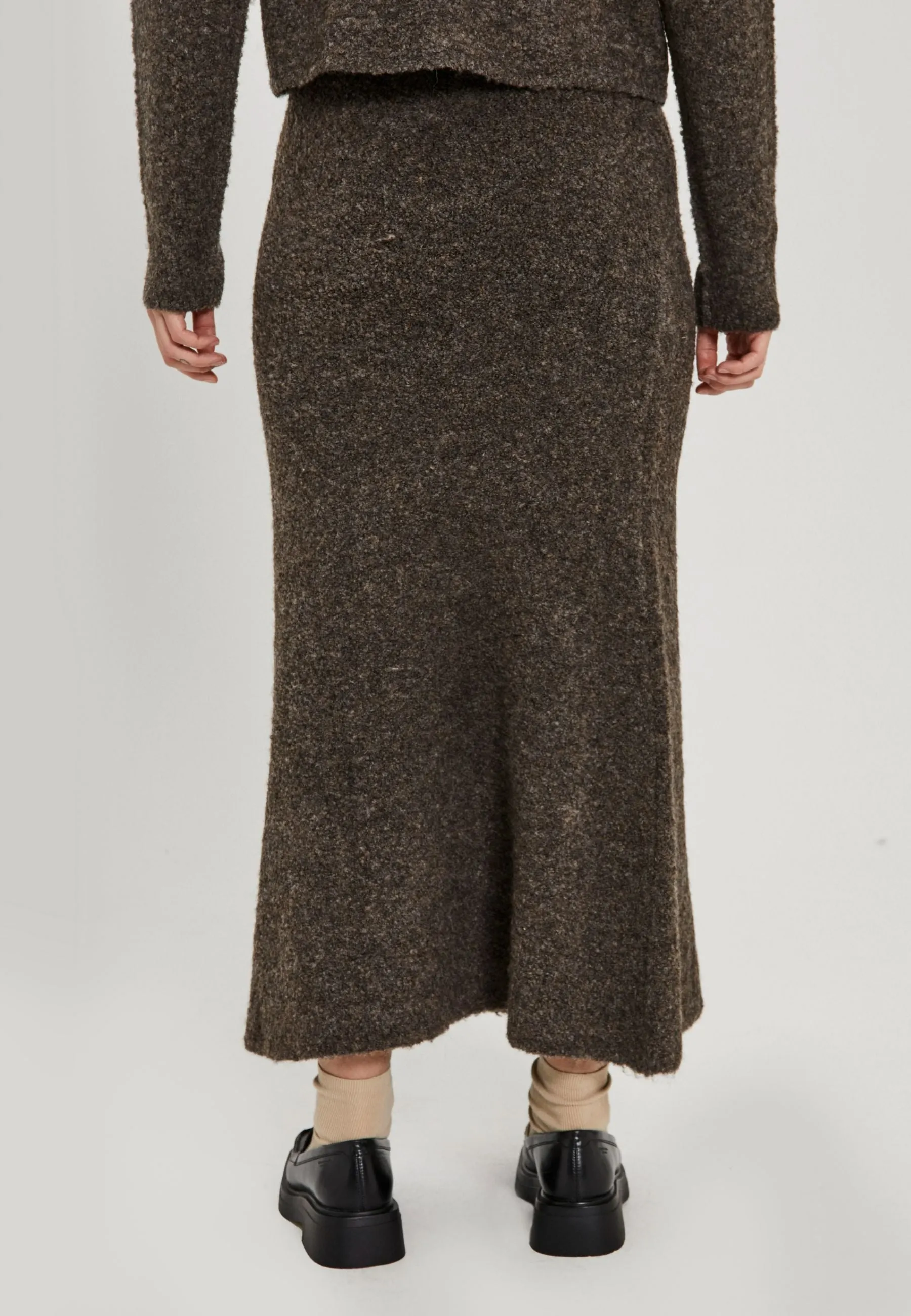 Filine knit skirt - Dark Brown