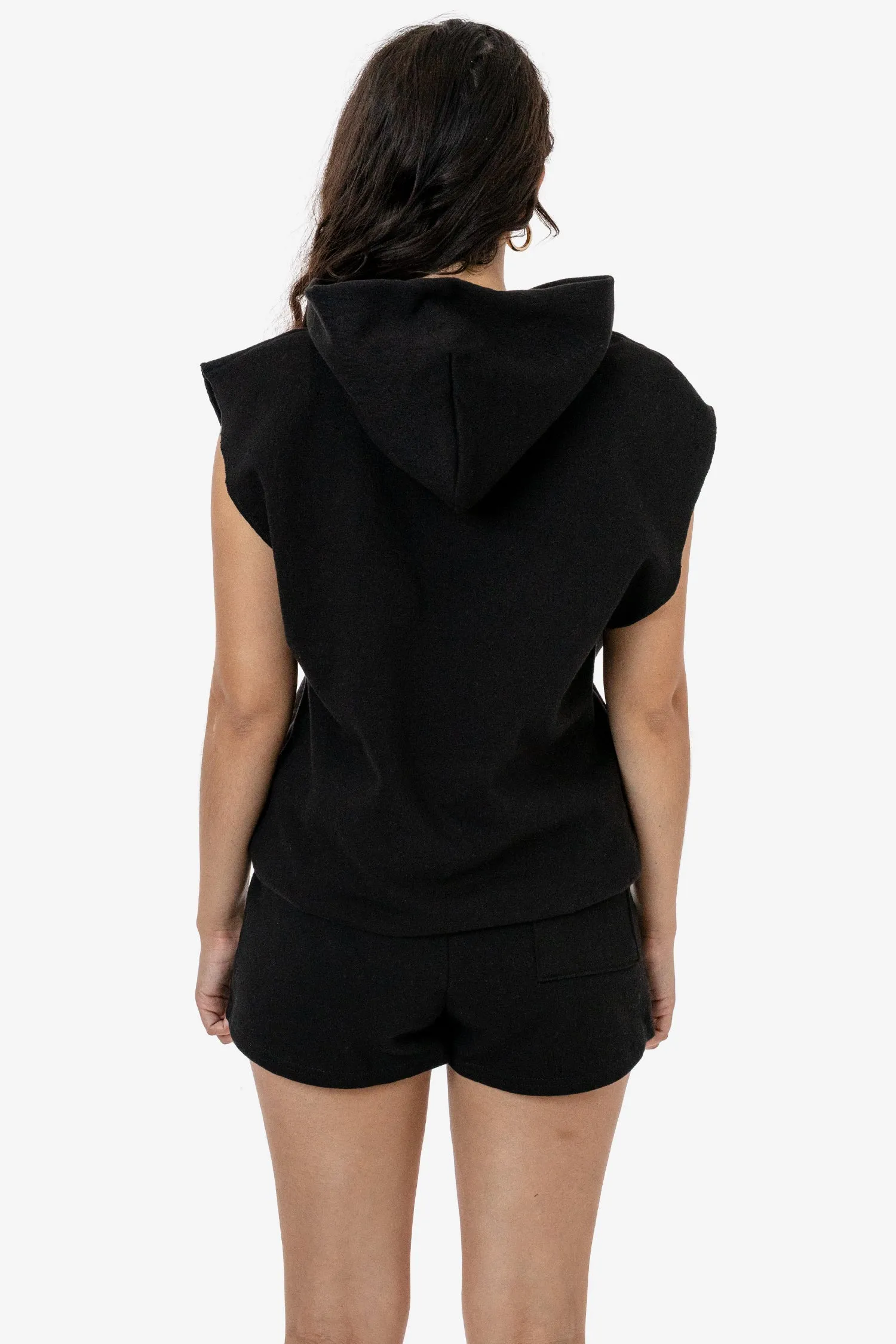 HF08 - Heavy Fleece Sleeveless Hoodie (Piece Dye)