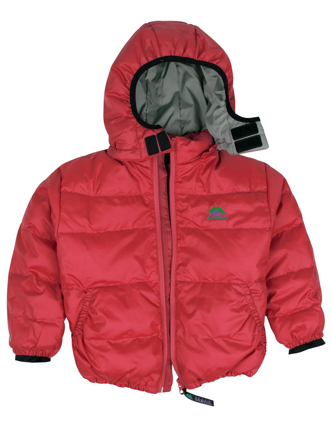 Kids Down Hooded Jacket - Engine Red