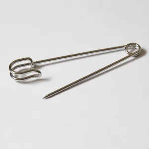 Kilt Pin Shiny Silver - 10cm (4")