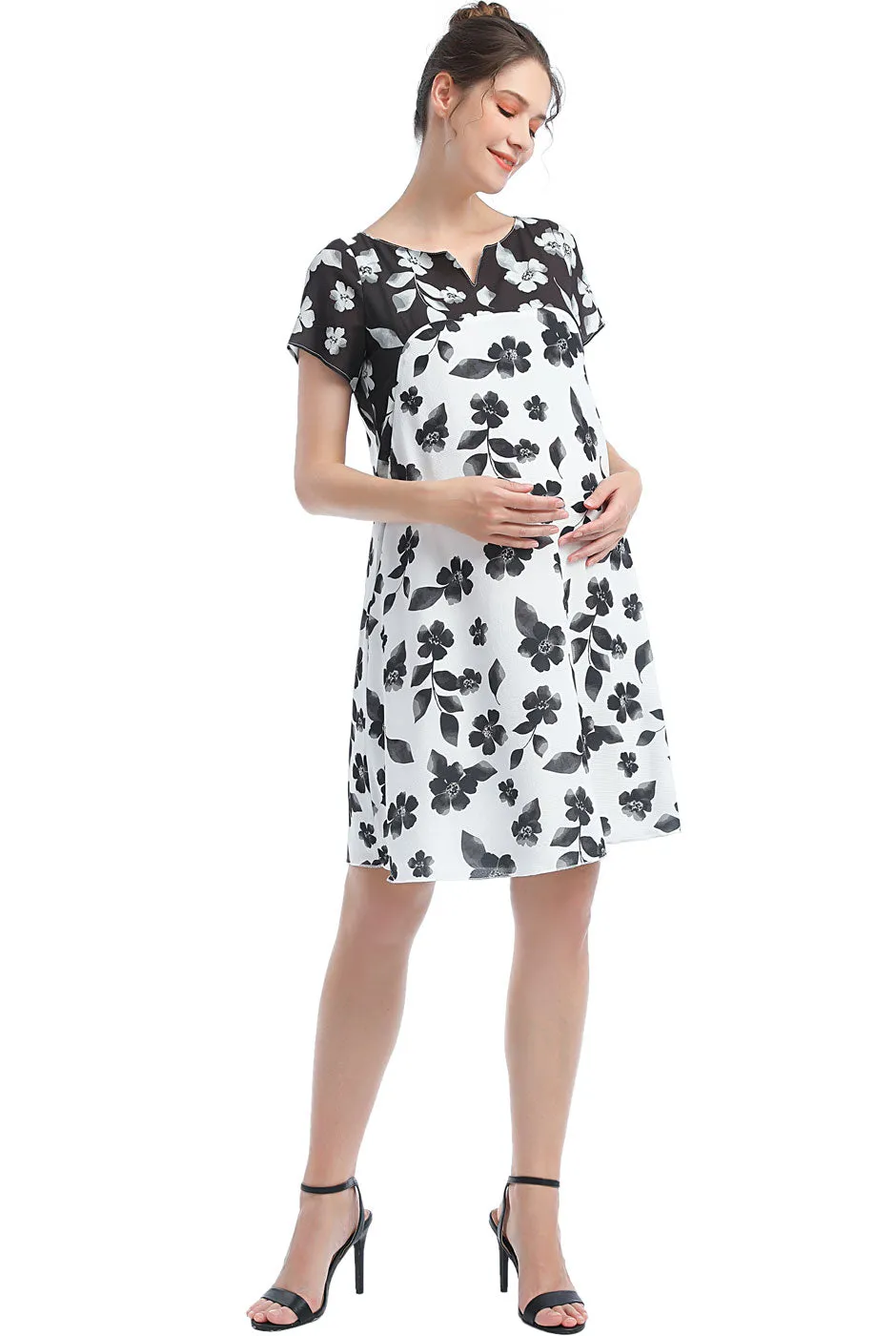 Kimi   Kai Maternity "Arden"  Nursing A-Line Dress