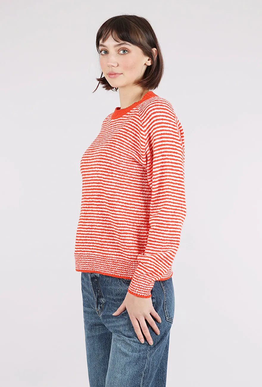 Lola Pullover, Tomato Stripe