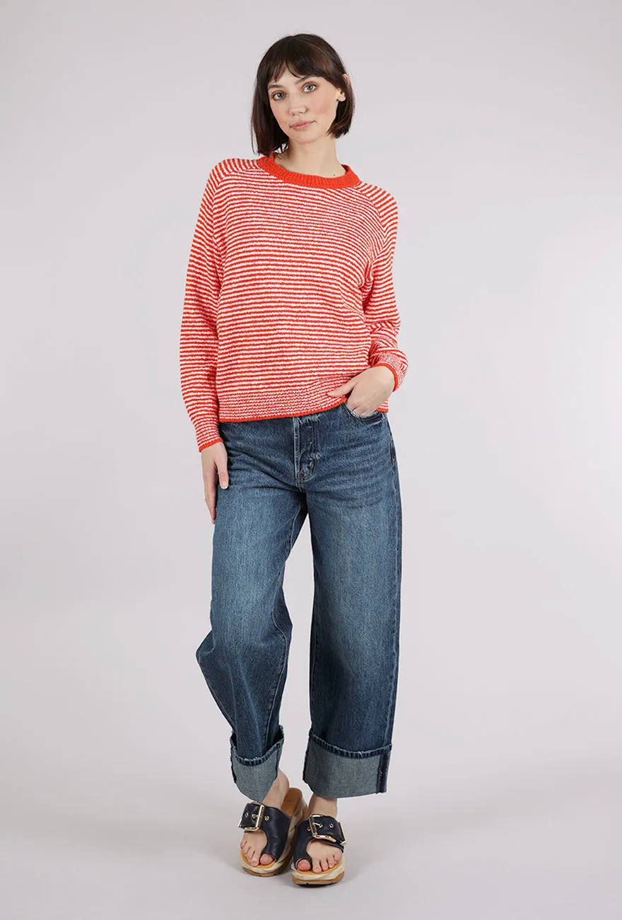 Lola Pullover, Tomato Stripe