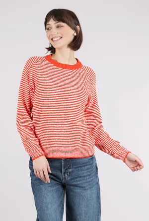 Lola Pullover, Tomato Stripe