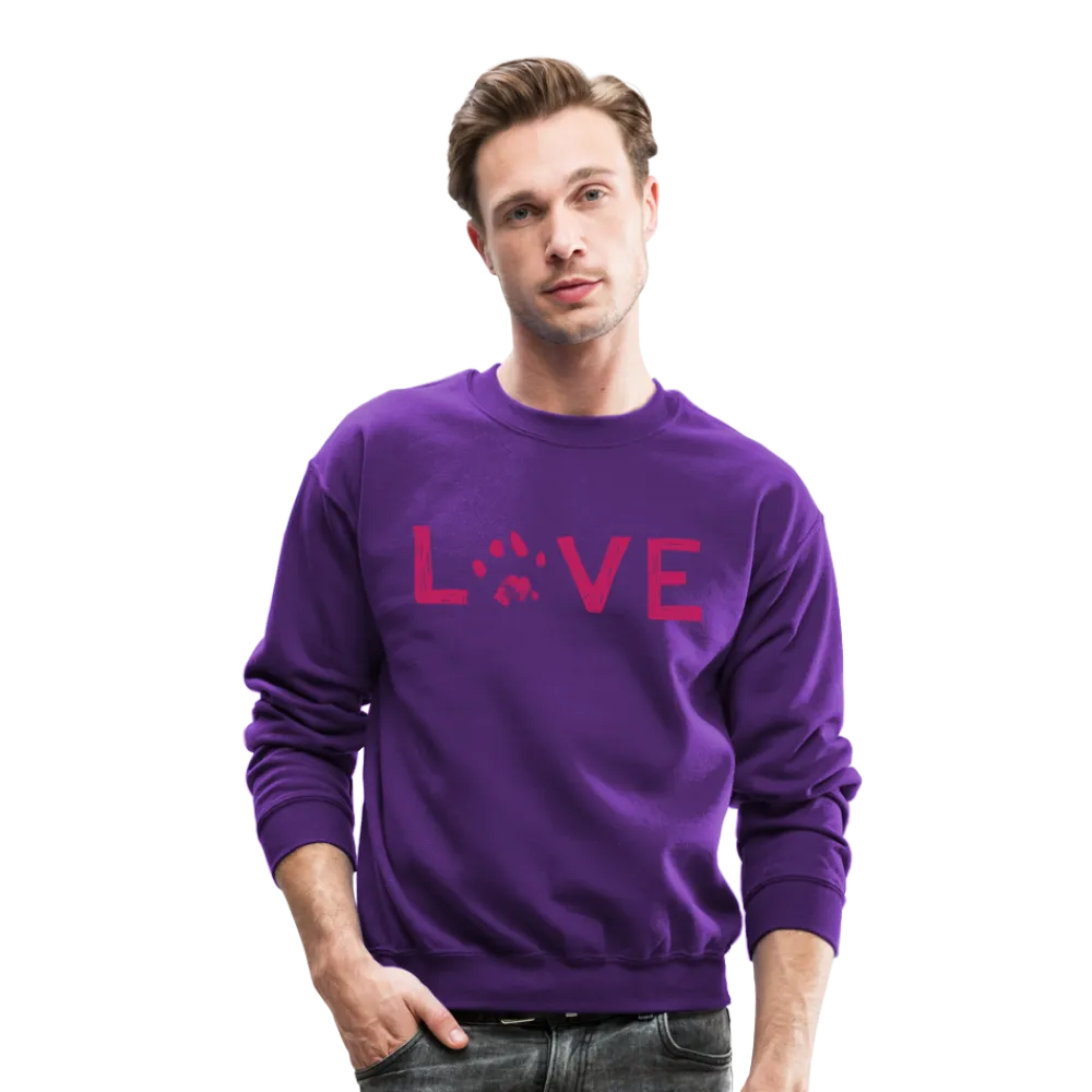 Love Pawprint Crewneck Sweatshirt