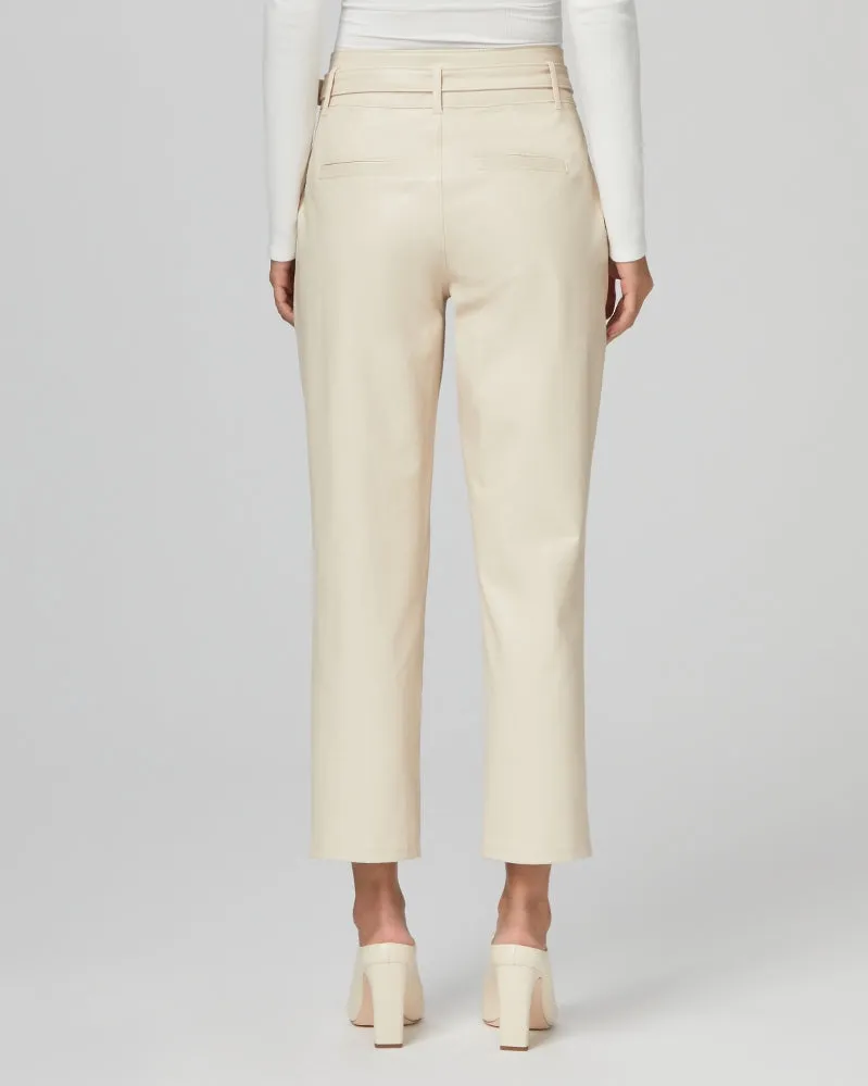 Maria Vegan Leather Pant in Ecru