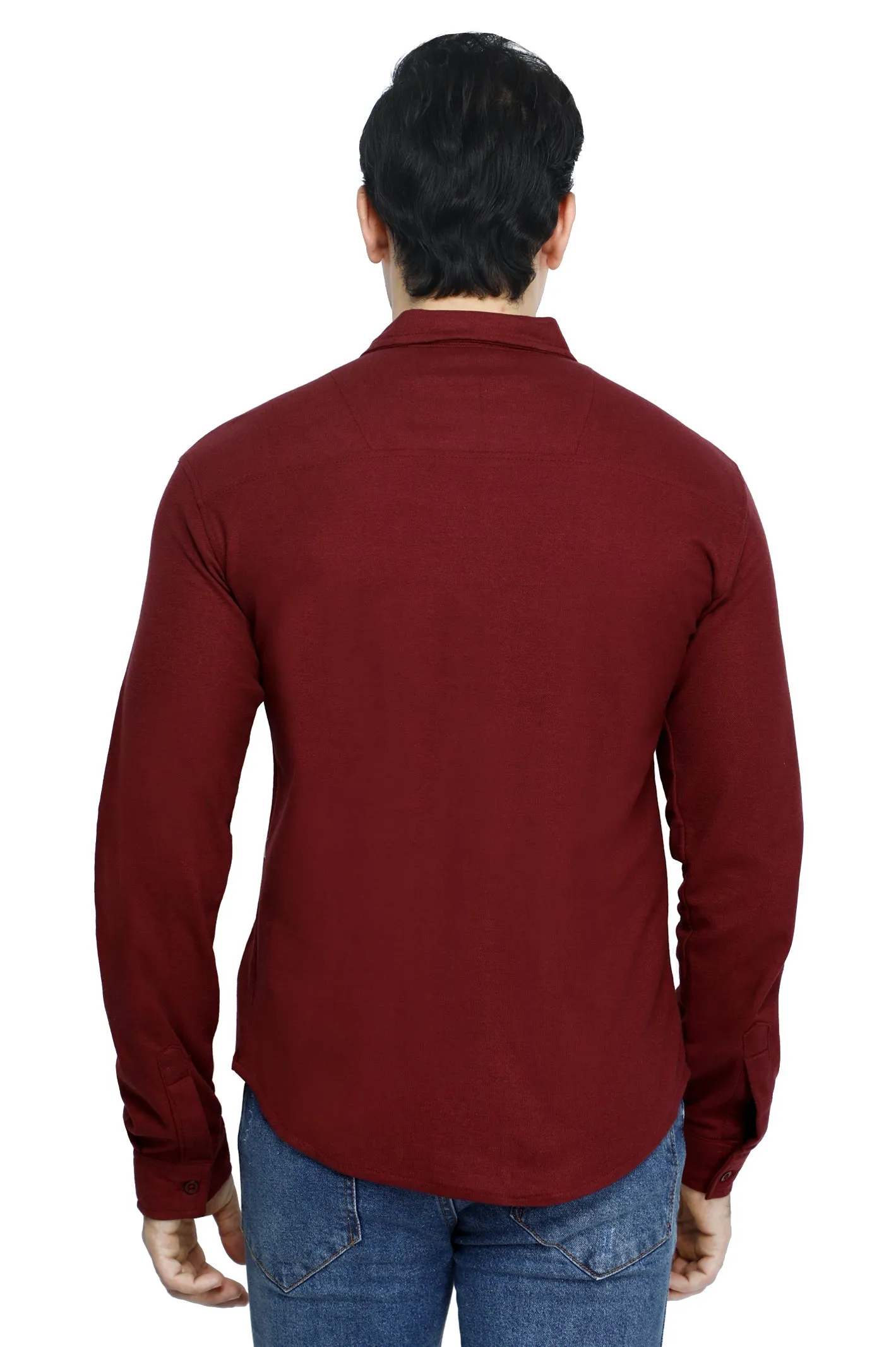 Maroon Casual Shirt