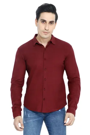 Maroon Casual Shirt