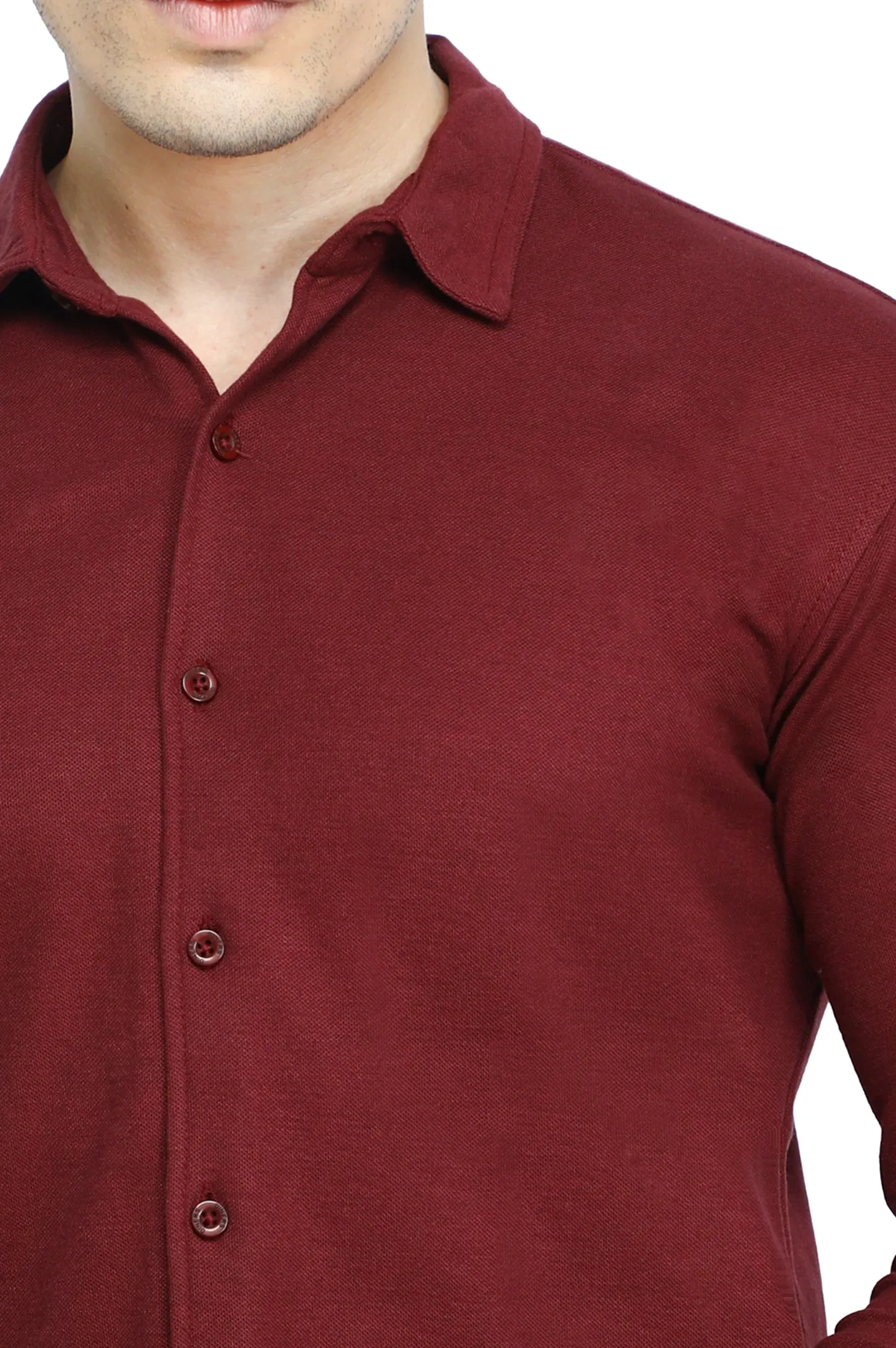 Maroon Casual Shirt