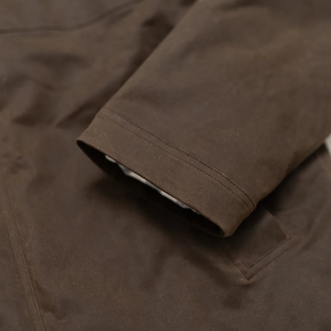 Marshall Hooded Jacket | Waxed Canvas - Dark Khaki