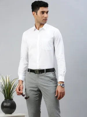 Men Cotton Rich White Shirt_Samrat