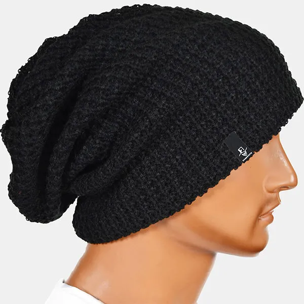 Mens Slouchy Long Oversized Beanie for Summer Winter B08