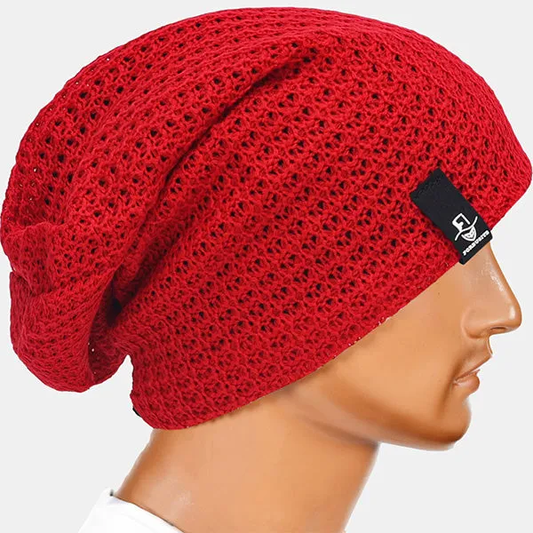 Mens Slouchy Long Oversized Beanie for Summer Winter B08