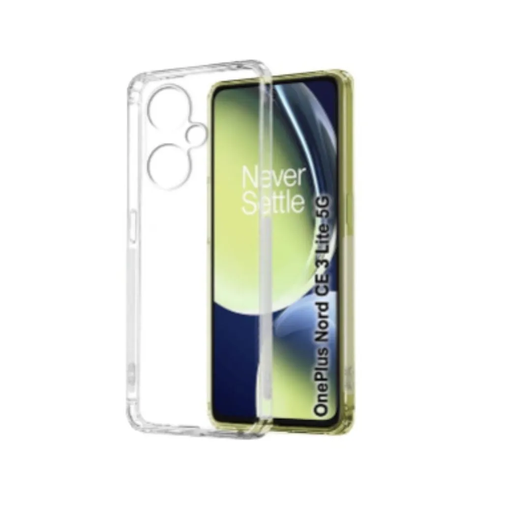 Mobile Back Cover for OnePlus Nord CE 3 Lite 5G ( Flexible | Silicone | Transparent )