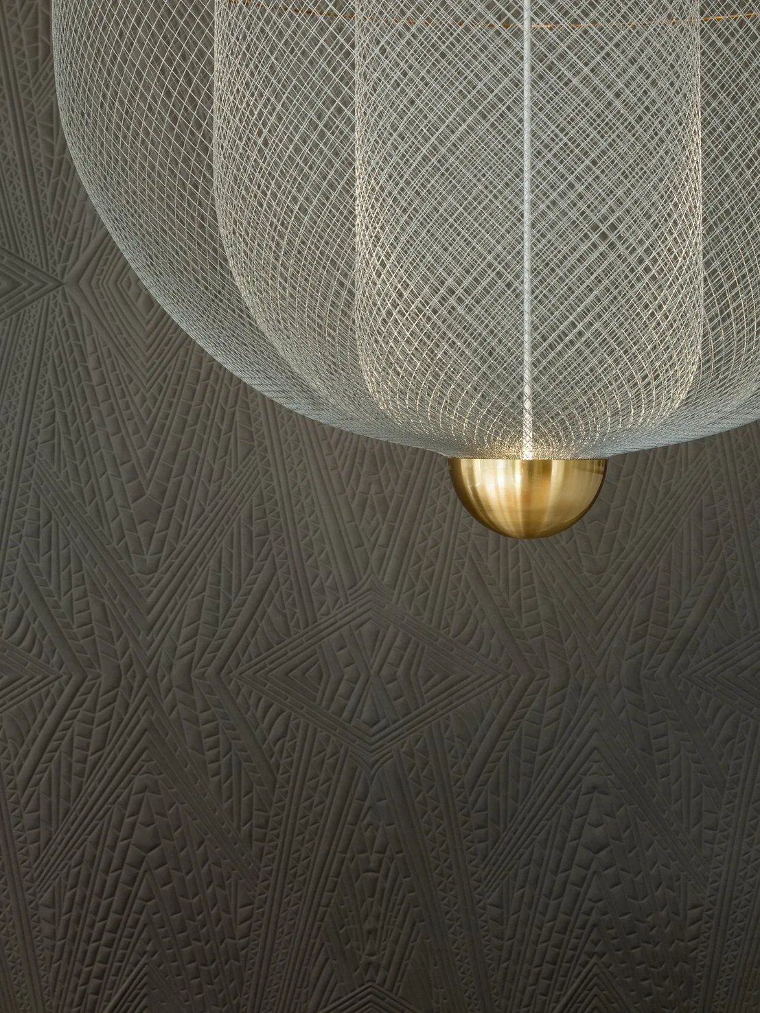 Moooi Meshmatics Gold Chandelier Small