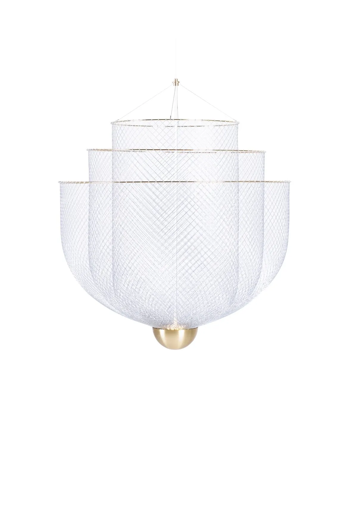 Moooi Meshmatics Gold Chandelier Small