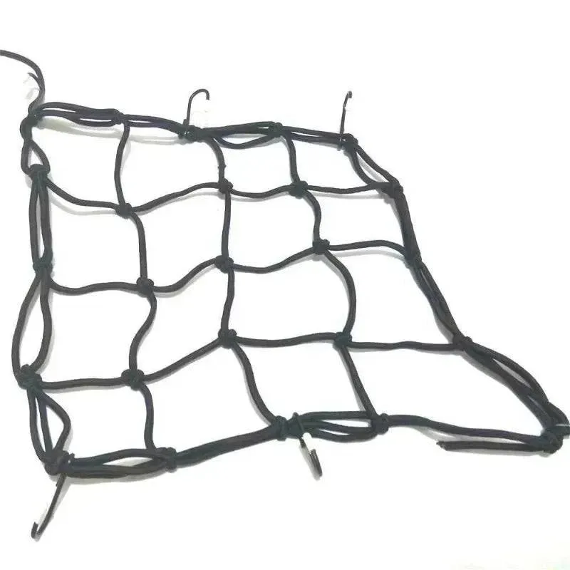 Motorcycle Luggage Net Bike 6 Hooks Hold Down Fuel Tank Luggage Mesh Web Styling High Quality moto adjustable Cargo Net