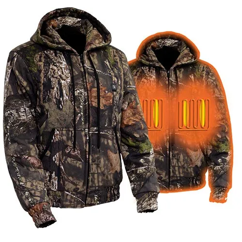 Nexgen Heat NXM1776SET Men's Camouflaged Heated Zipper Hoodies -