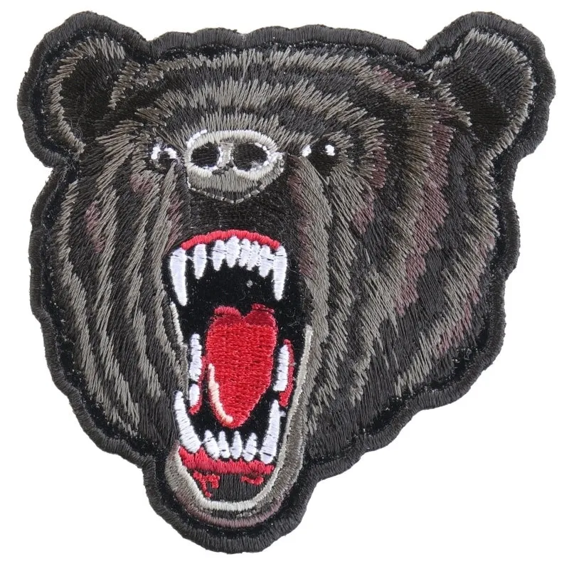 P3569 Small Black Bear Biker Patch