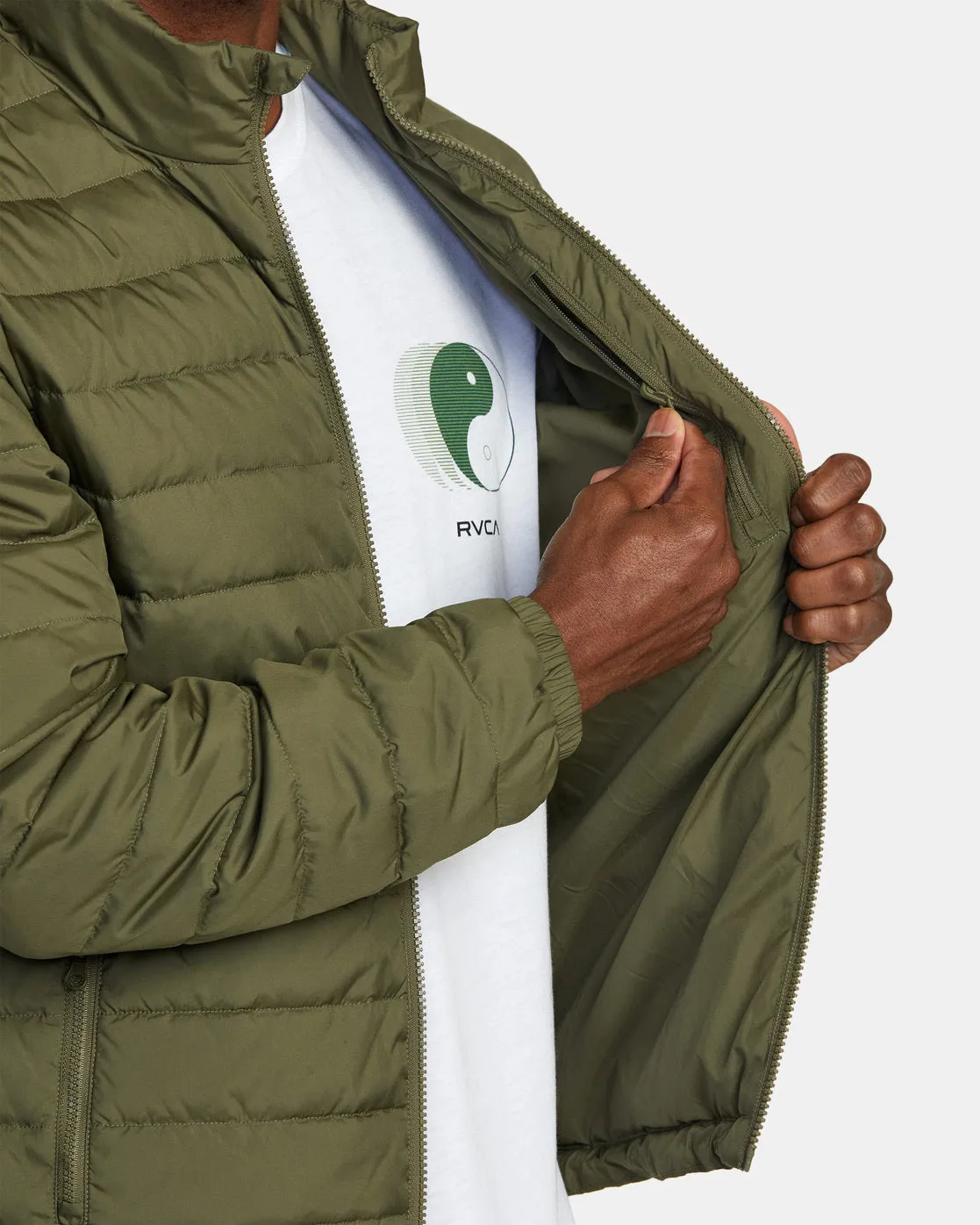 Packable Puffa Jacket - Army