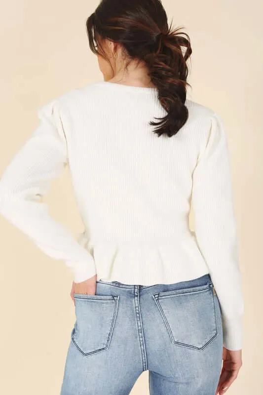 Peplum Sweater Top