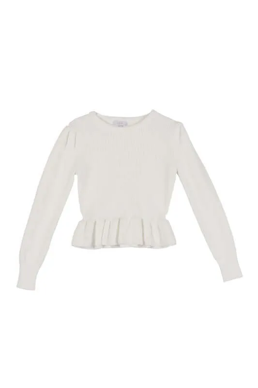 Peplum Sweater Top