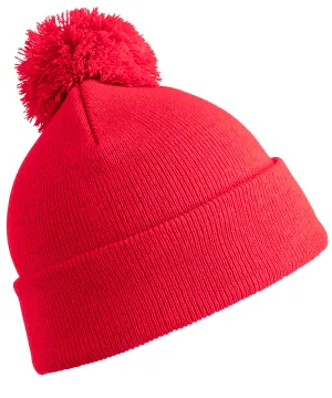 Pom pom beanie | Red