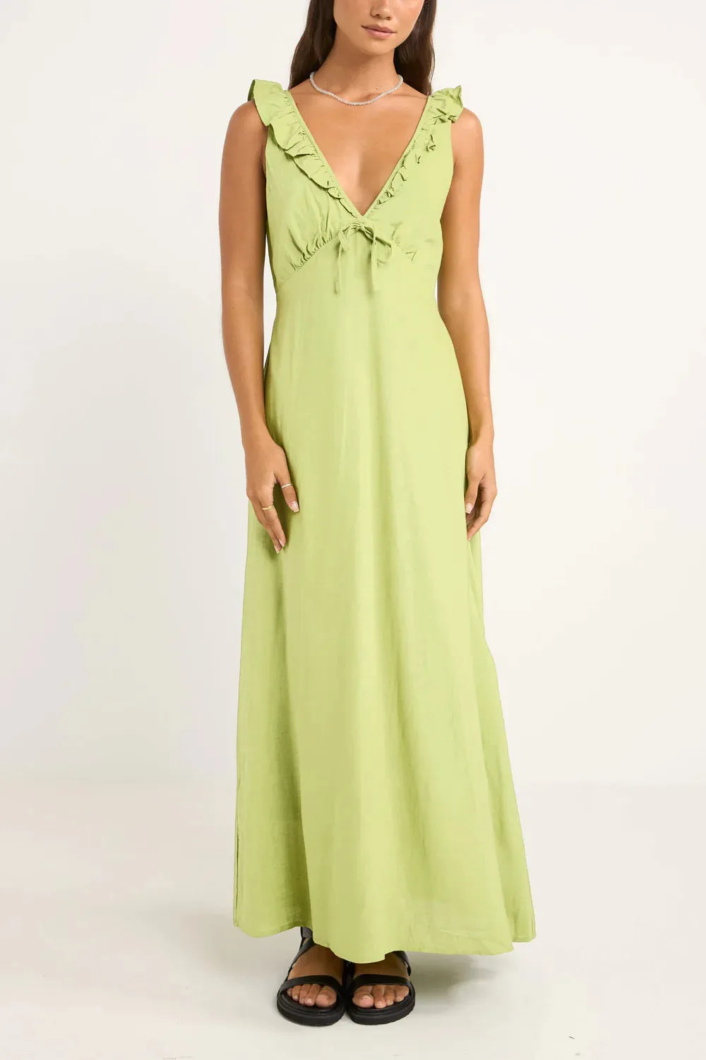 Rhythm Mila Ruffle Maxi Dress